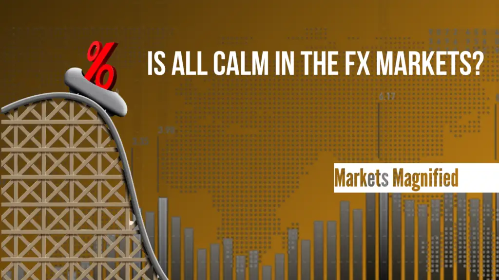 FX market calm analysis with a roller coaster graph