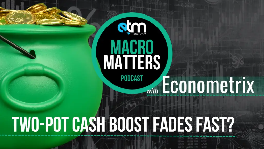 Podcast cover: Economic analysis, cash pot, Macro Matters.