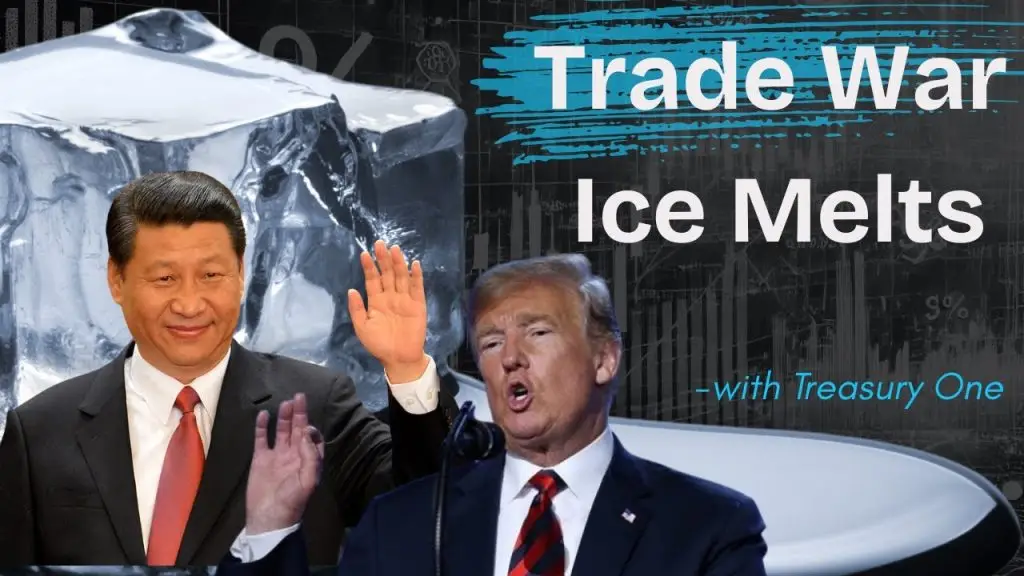 Leaders discussing trade war resolution